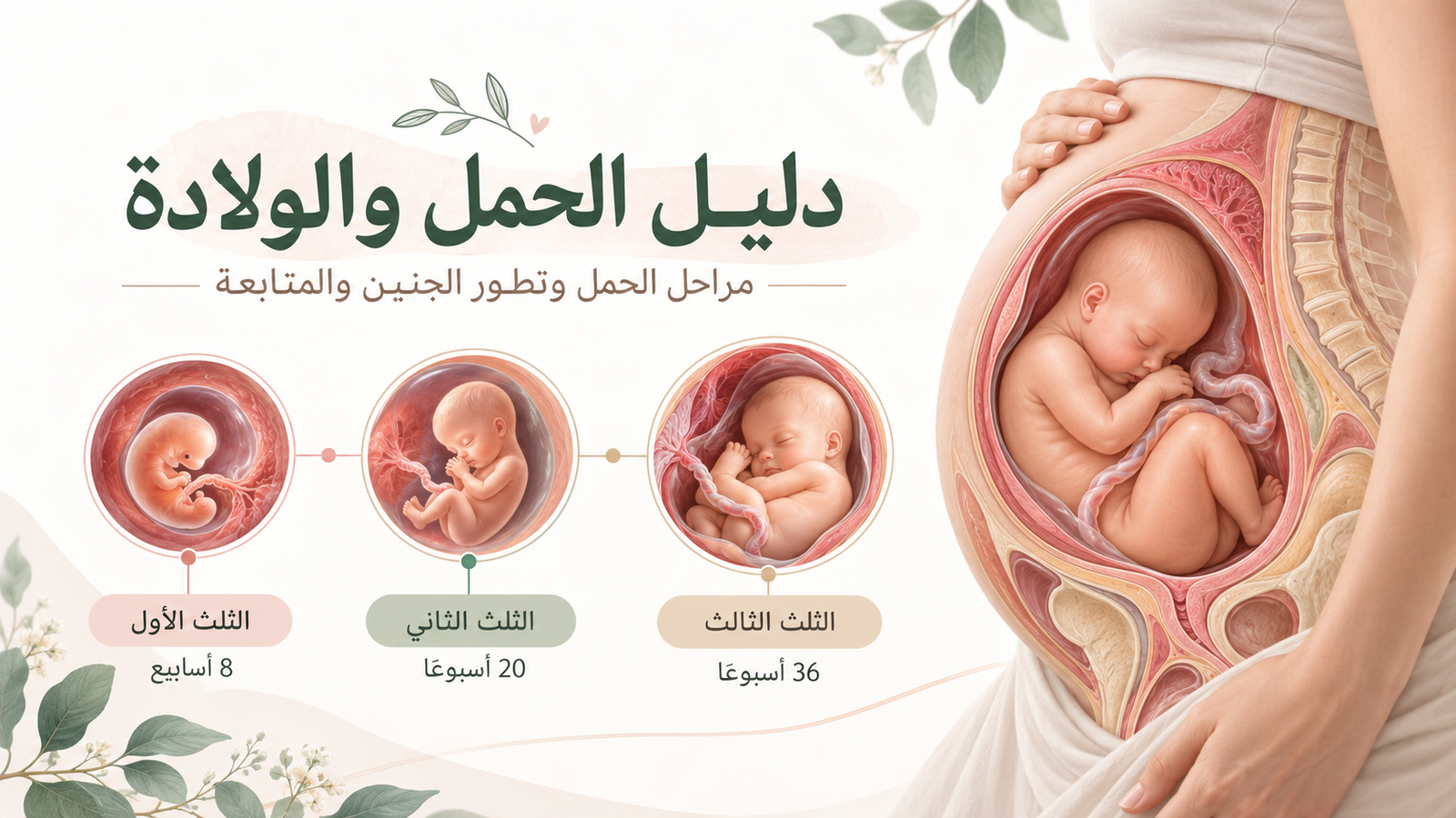 دليل الحمل والولادة خطوة بخطوة